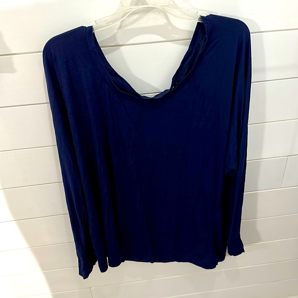 Blue long sleeved shirt very soft